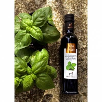 Olio extravergine di oliva aromatizzato al Basilico (250ml)